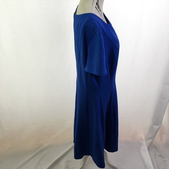 Alyx Fit and Flare Dress Cobalt Blue 8 - Picture 5 of 13